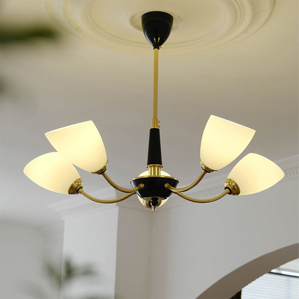 Medieval Modern Simple Black Bedroom Chandelier