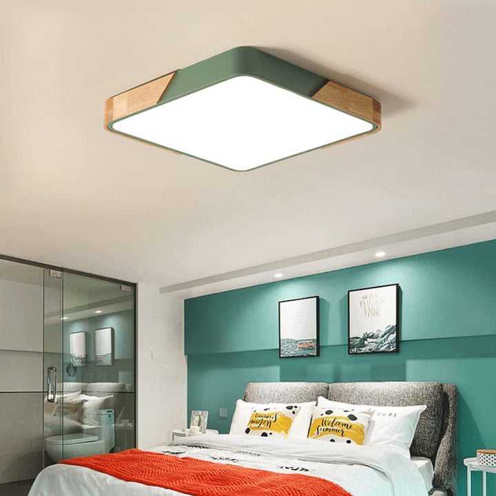 Nordic Macaron Rectangular Living Room Ceiling Lamp