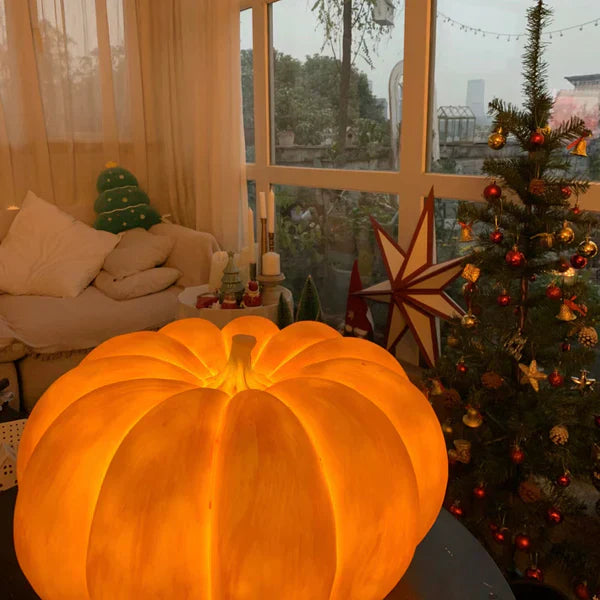 Resin Portable Pumpkin Table Light