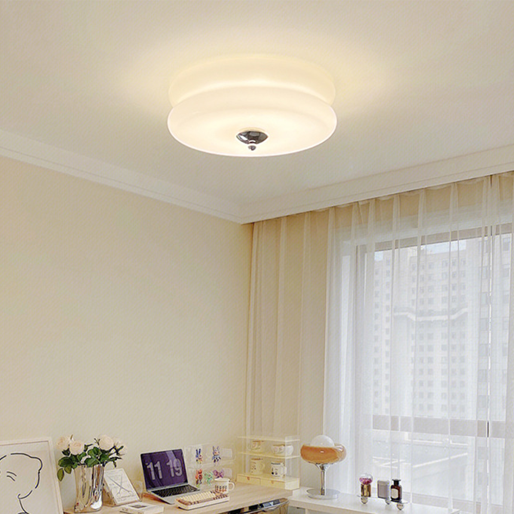 Art Deco Cream Cake Ceiling Light