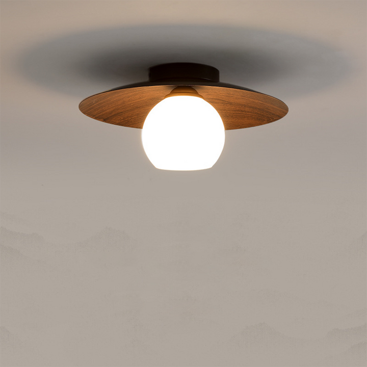 Modern Natural Wood Bedroom Ceiling Lamps