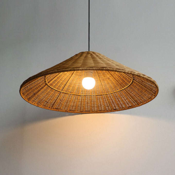 Farmhouse Handmade Rattan Pendant Light