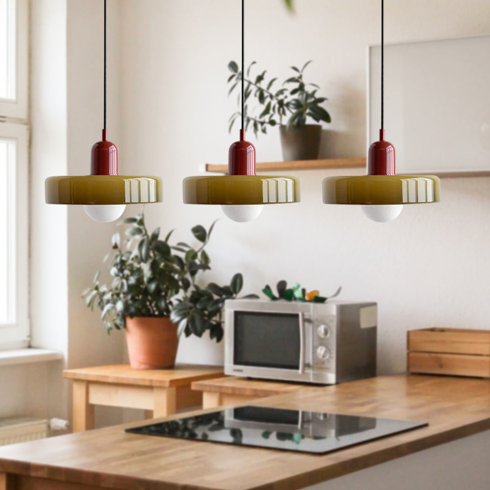 3 Heads Bauhaus Modern Simple Glass Pendant Light