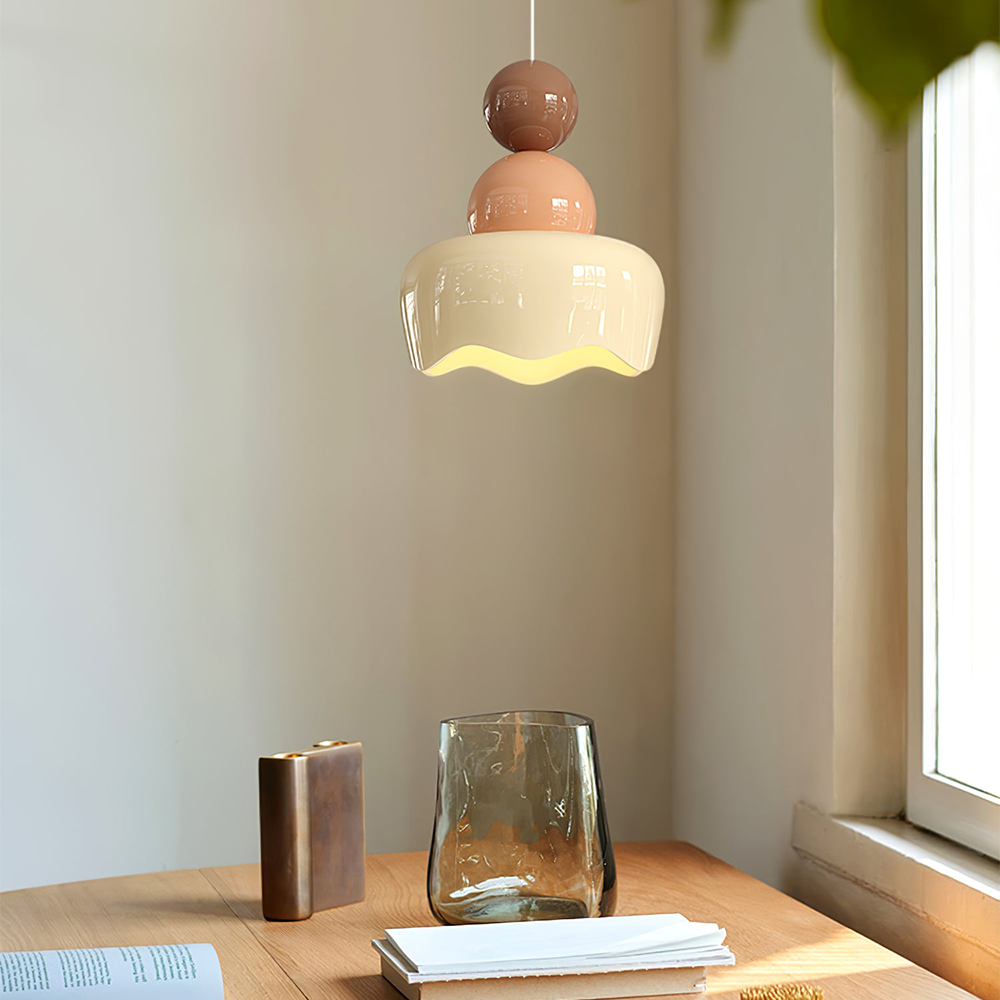 Cream Sunny Bedroom Bedside Pendant Lamp