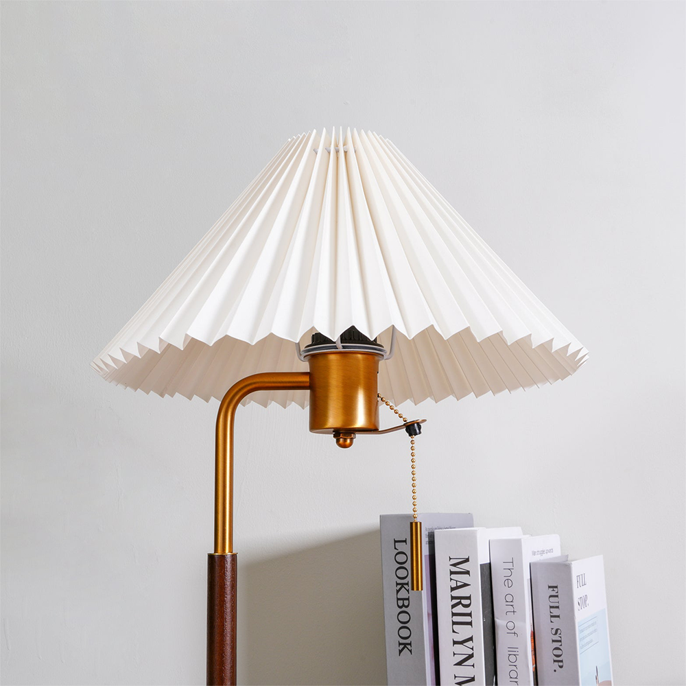 Vintage Wooden Table Lamp