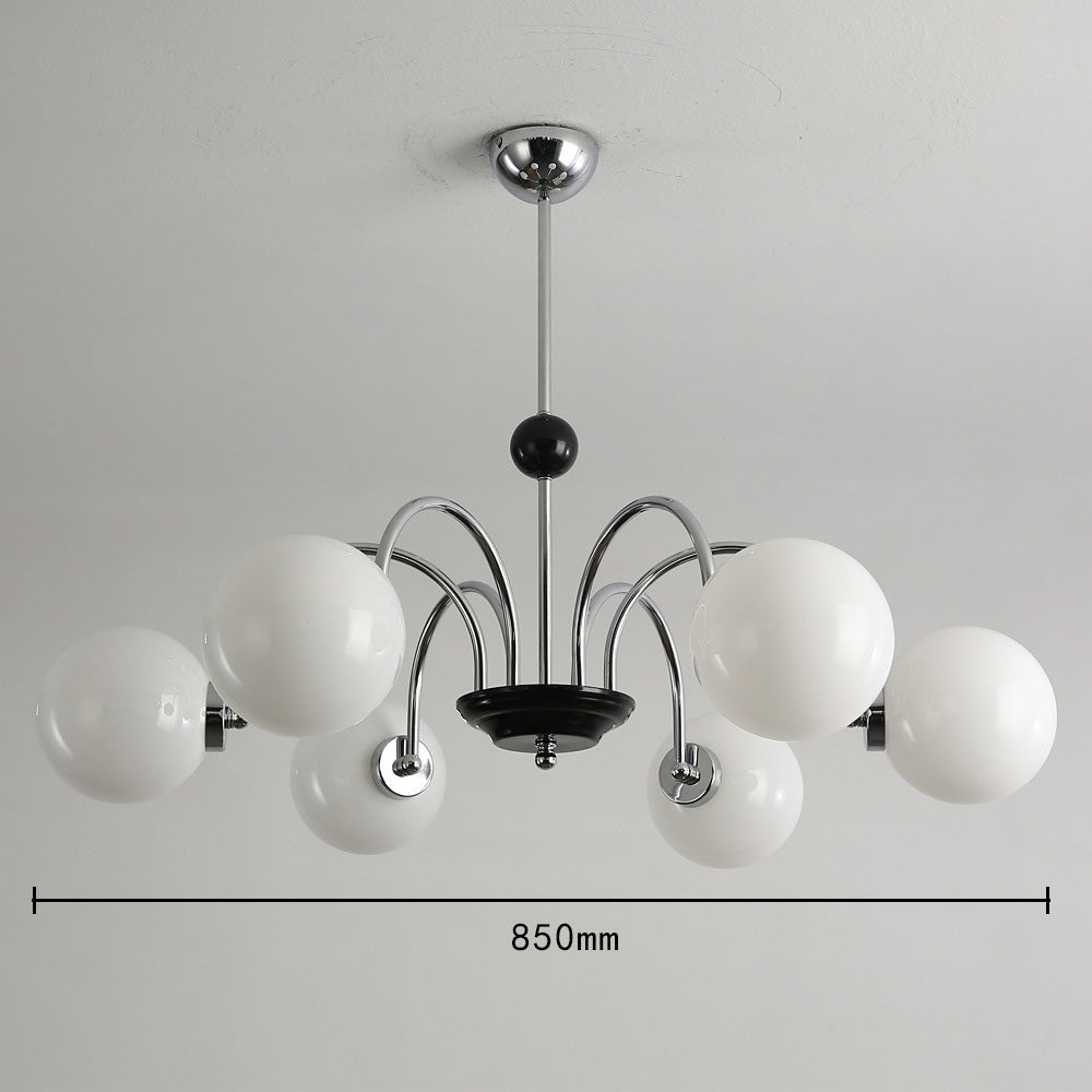 Chrome Chandelier Living Room Lighting Nordic Glass Chandelier