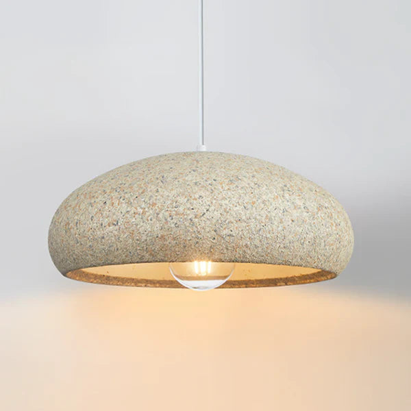 Creative Stone Beige Pendant Light For Dining Room