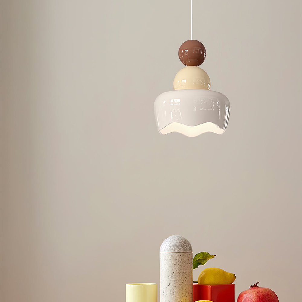 Cream Sunny Bedroom Bedside Pendant Lamp