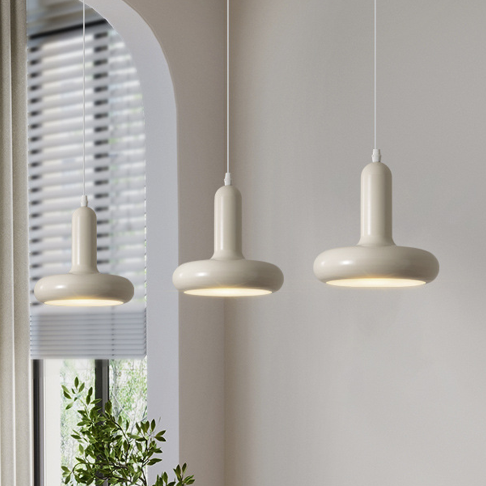 Bauhaus Puck Creamy Pendant Light