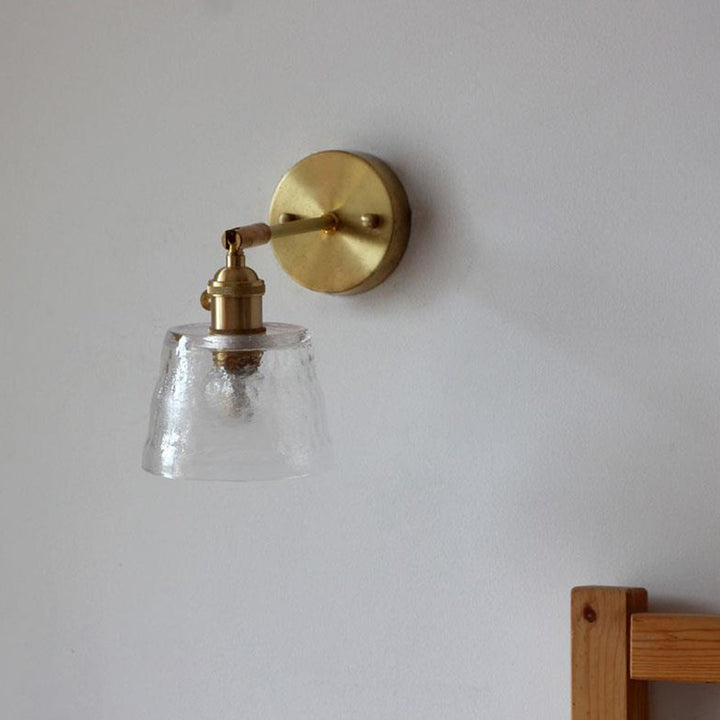 Vintage Glass Adjustable Wall Sconce