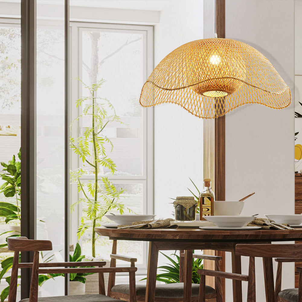 Bamboo Woven Hanging Lighting