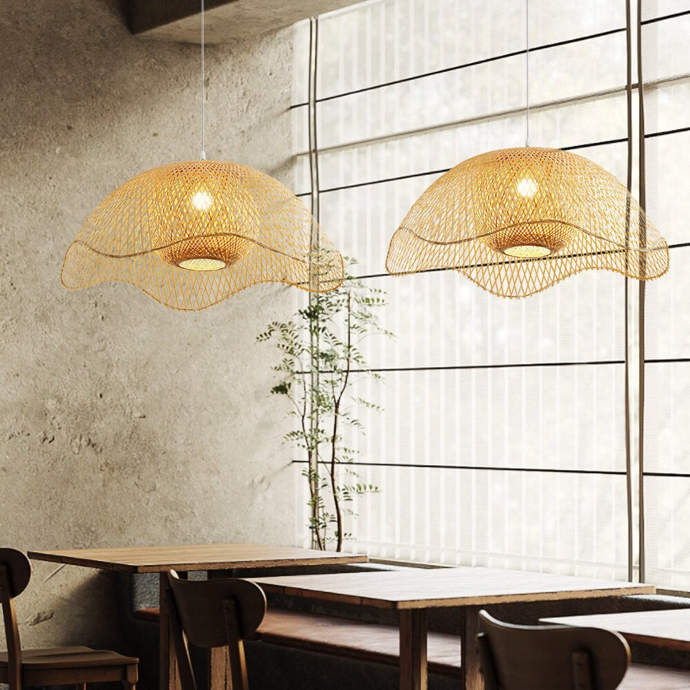 Bamboo Woven Hanging Lighting