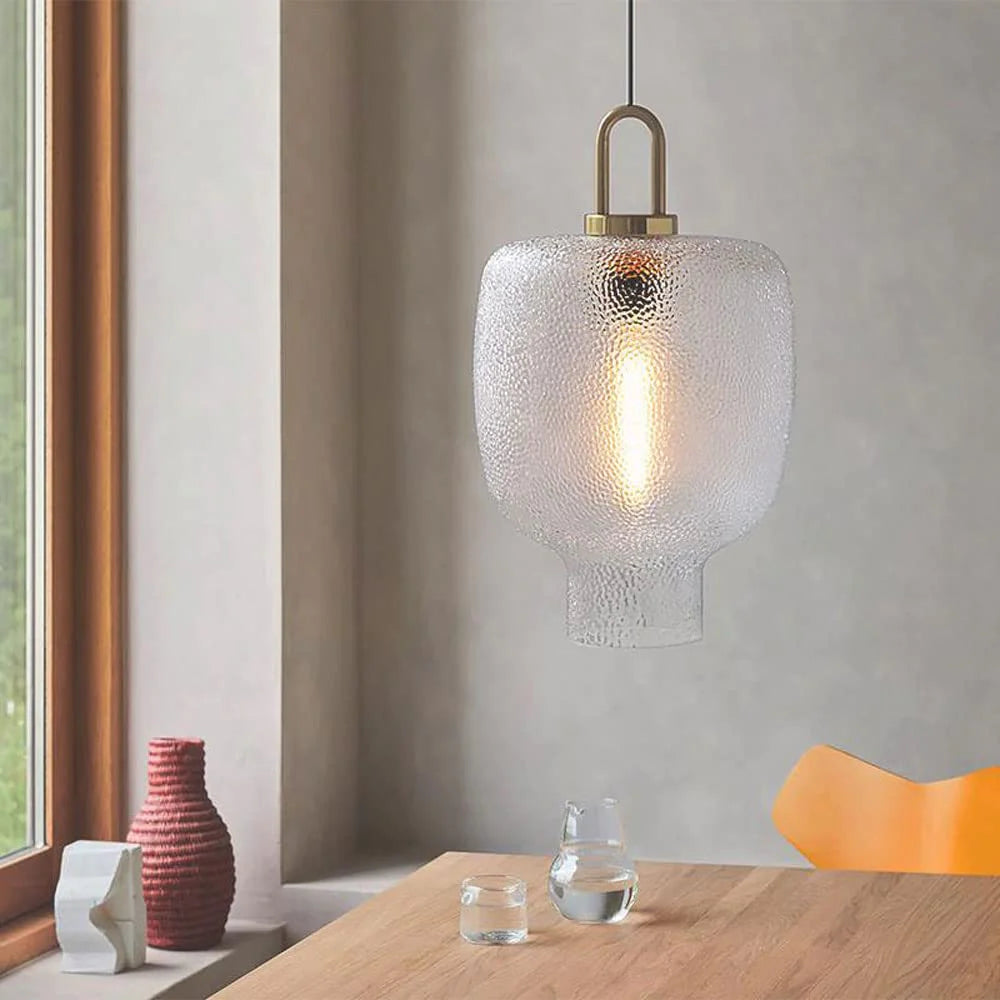 Clear Frosted Glass Pendant Light for Kitchen