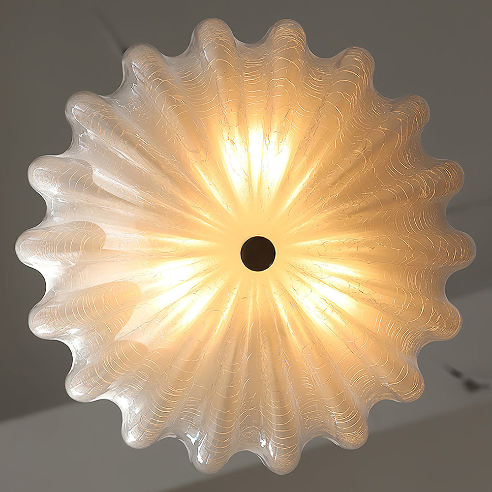 Creamy White Glass Ceiling Light