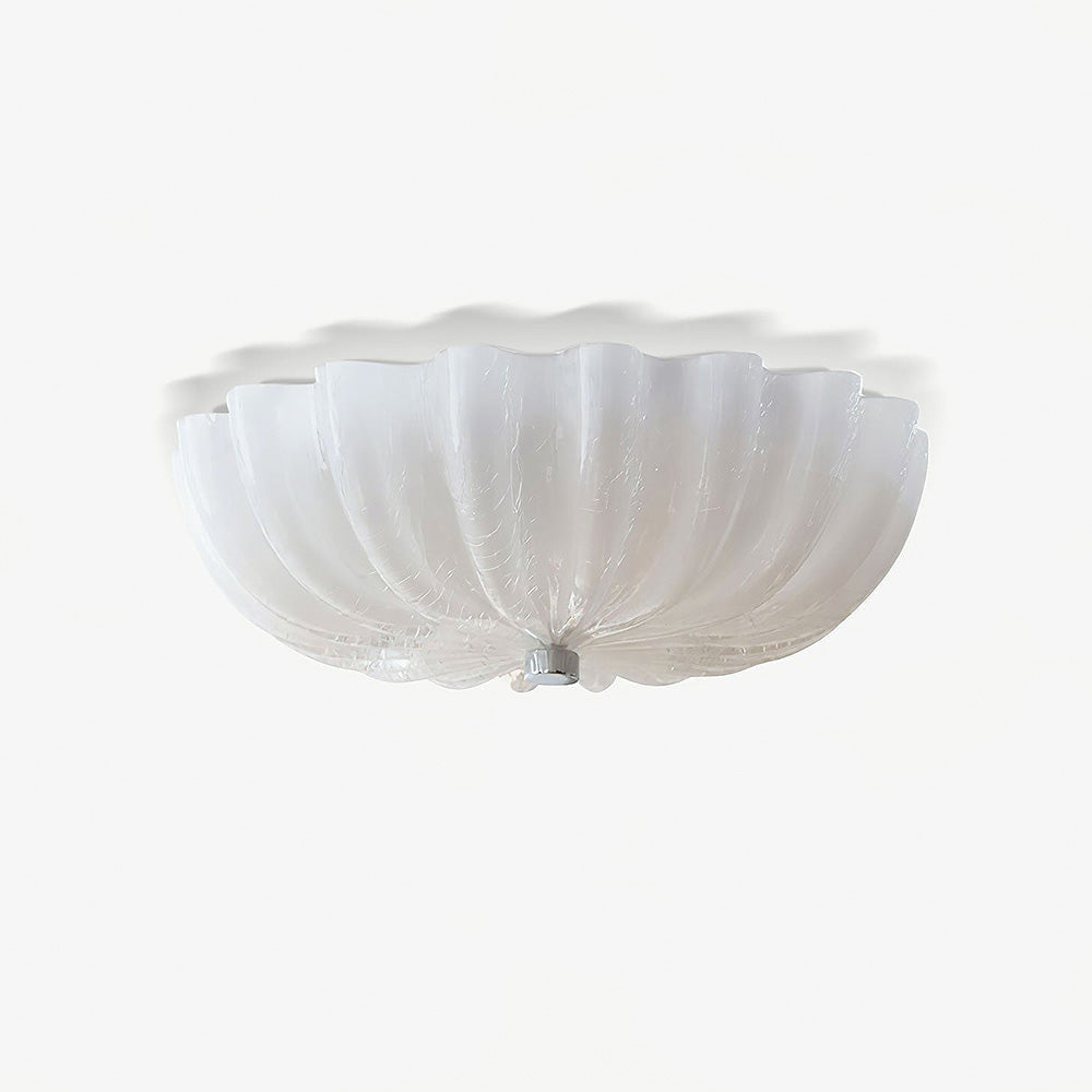 Creamy White Glass Ceiling Light