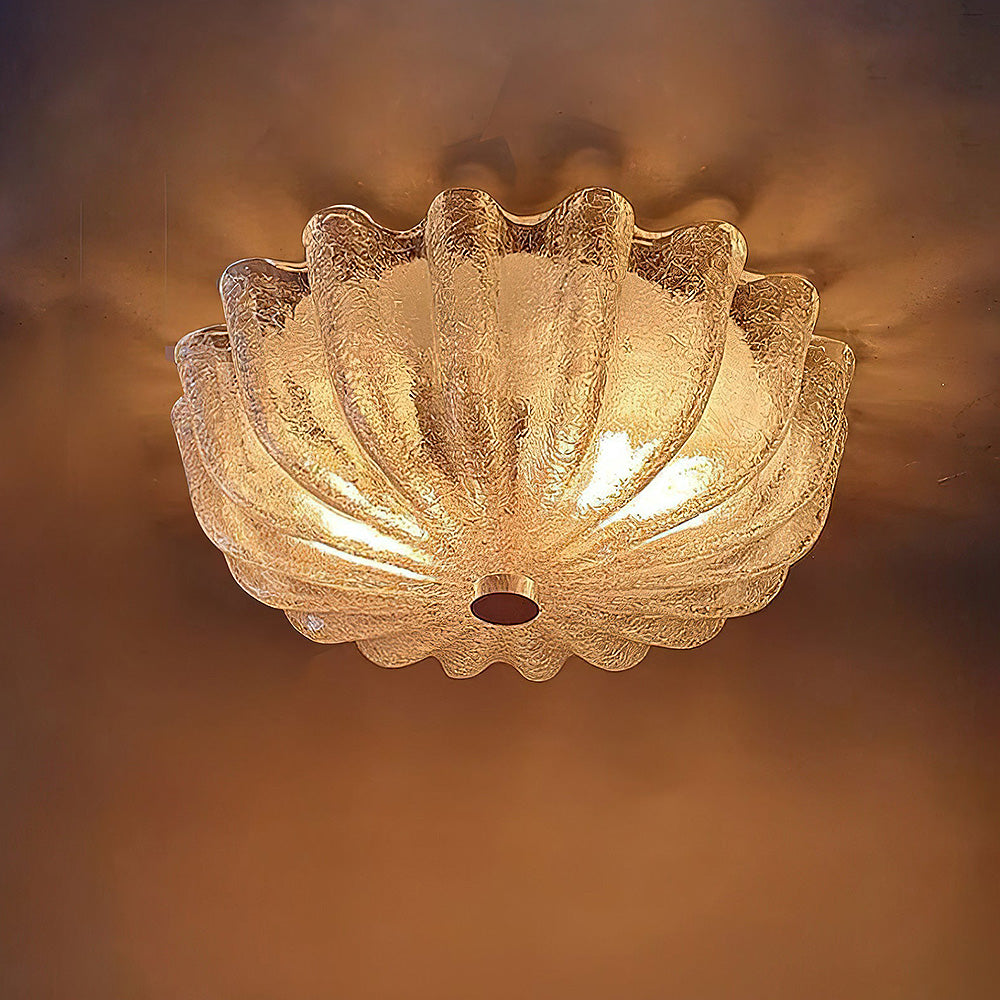 Creamy White Glass Ceiling Light