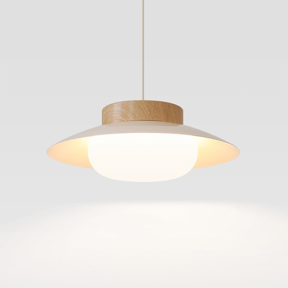 Cream Glutinous Rice Ball Bowl Pendant Light