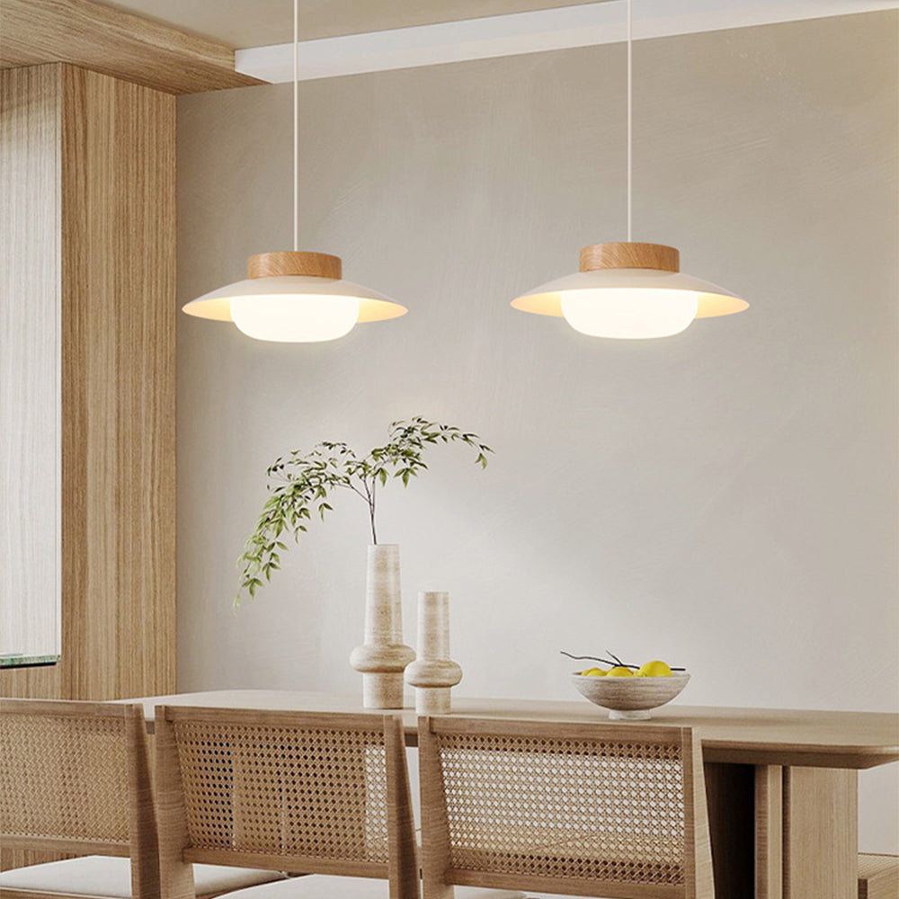 Cream Glutinous Rice Ball Bowl Pendant Light