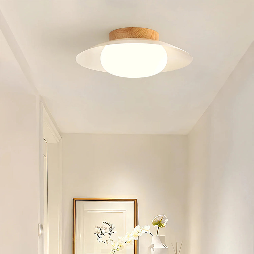 Cream Round White Ceiling Light