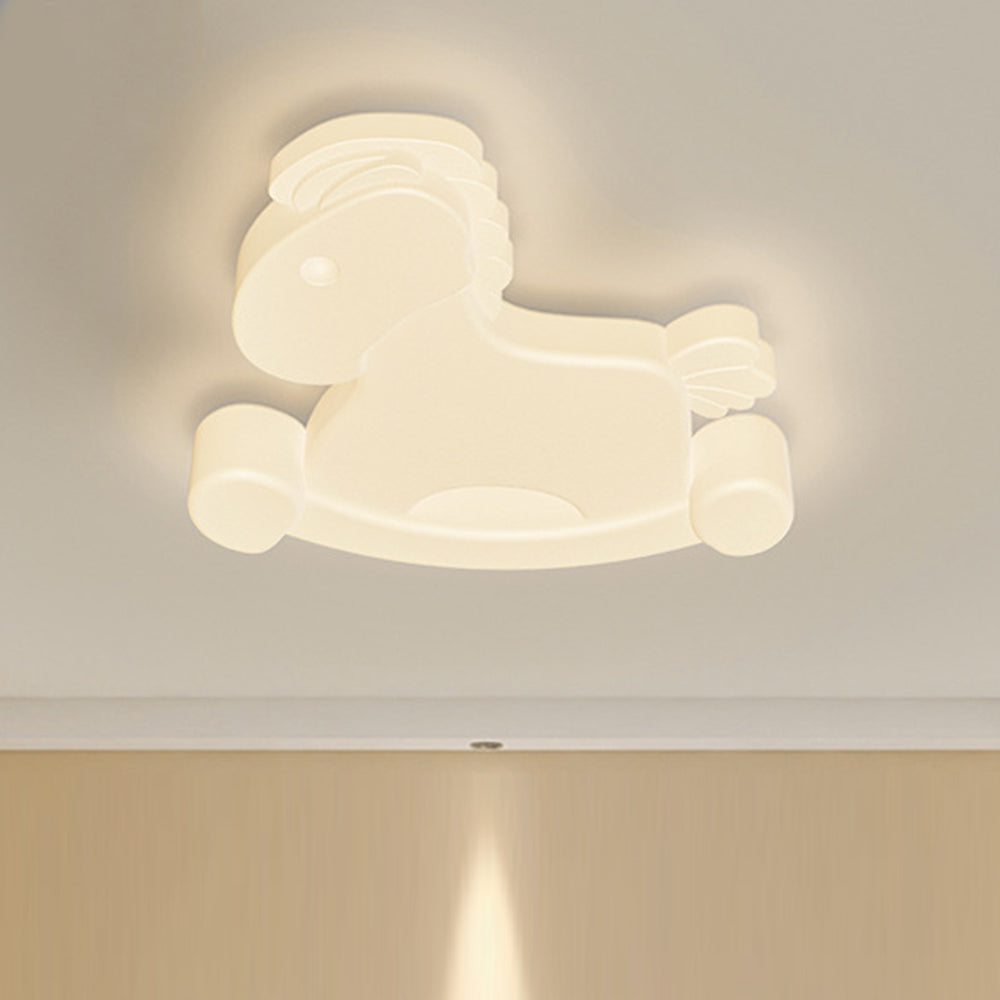 Cream Warm Multi-shaped Ceiling Light For Kids Room