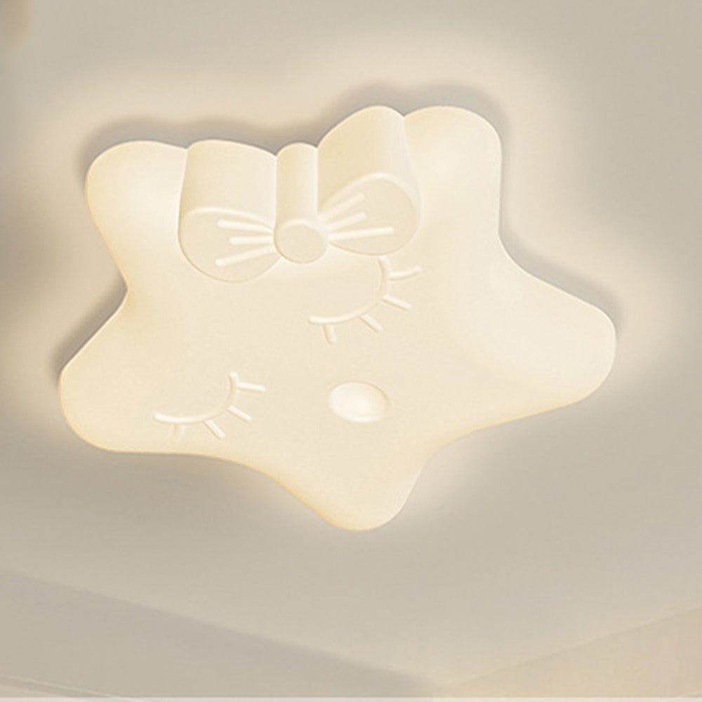 Cream Warm Multi-shaped Ceiling Light For Kids Room