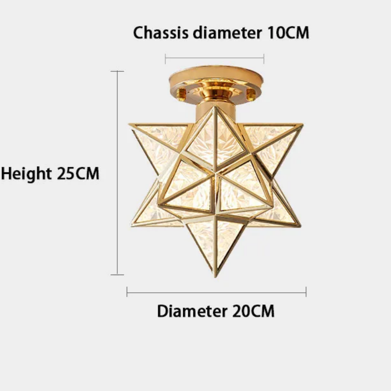 Creative Metal Star Ceiling Light