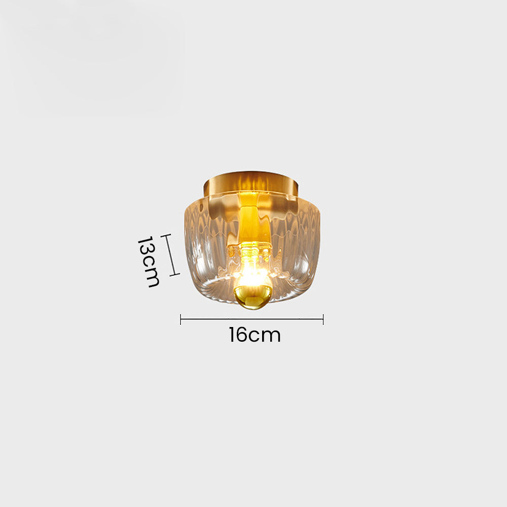 Contemporary Mini Clear Ceiling Light