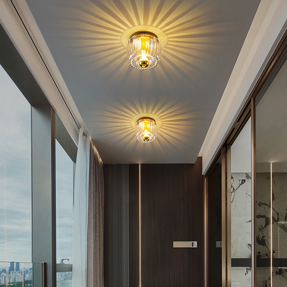 Contemporary Mini Clear Ceiling Light