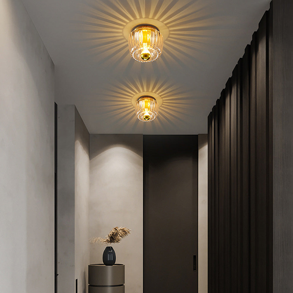 Contemporary Mini Clear Ceiling Light