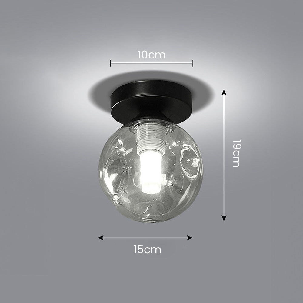 Nordic Clear Glass Ball Ceiling Light