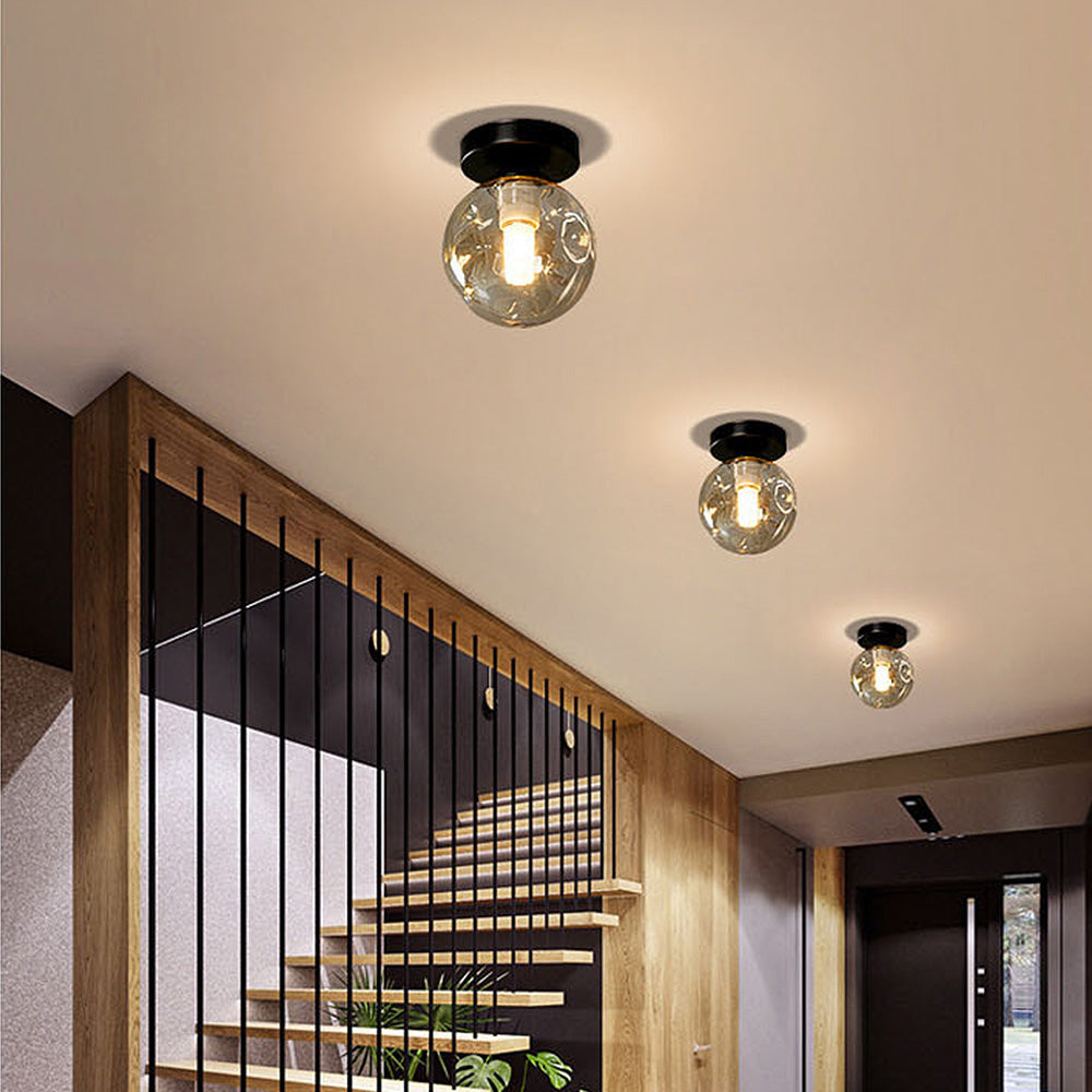 Nordic Clear Glass Ball Ceiling Light