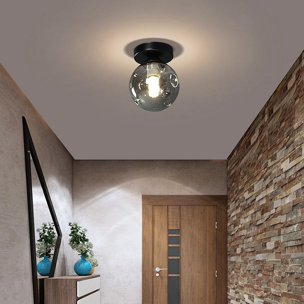 Nordic Clear Glass Ball Ceiling Light