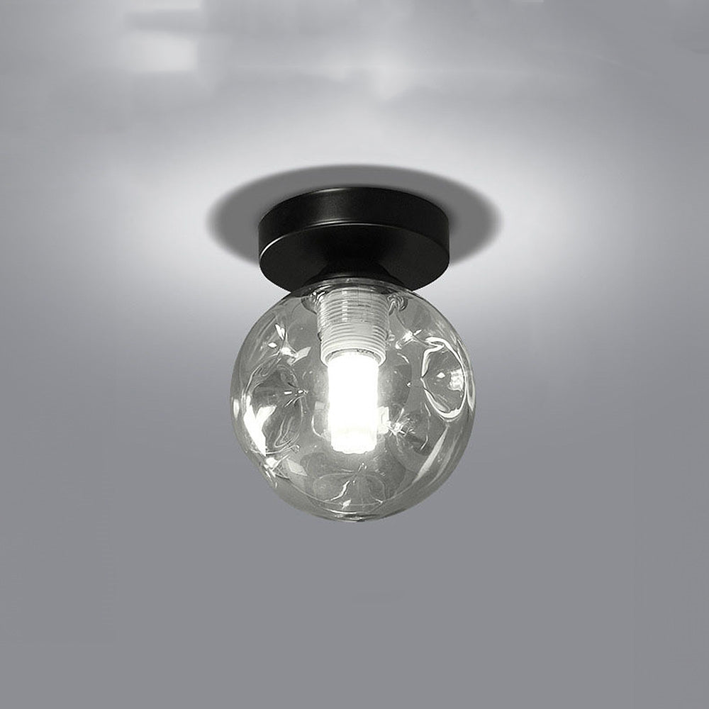 Nordic Clear Glass Ball Ceiling Light