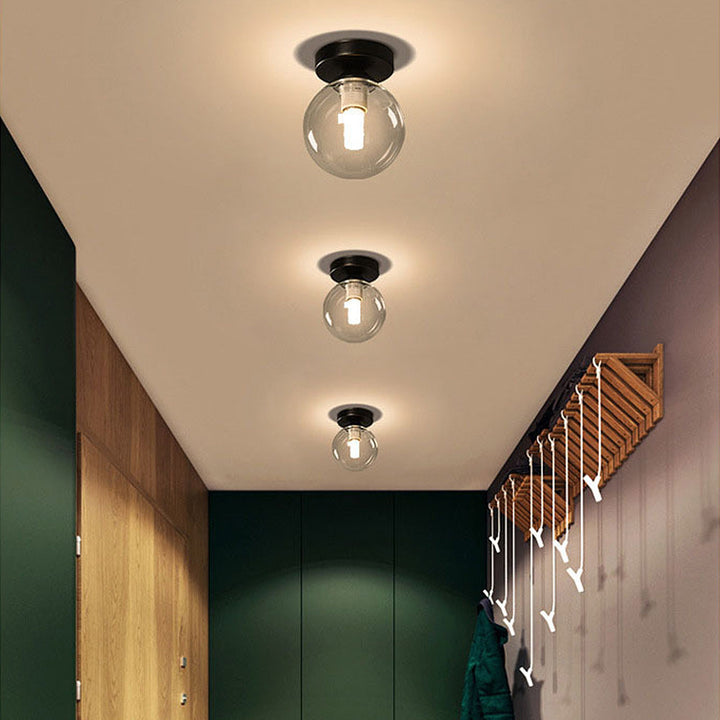 Nordic Clear Glass Ball Ceiling Light