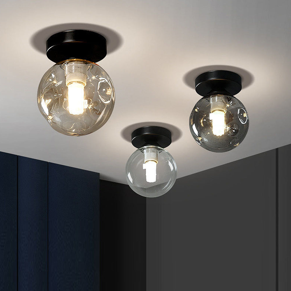 Nordic Clear Glass Ball Ceiling Light