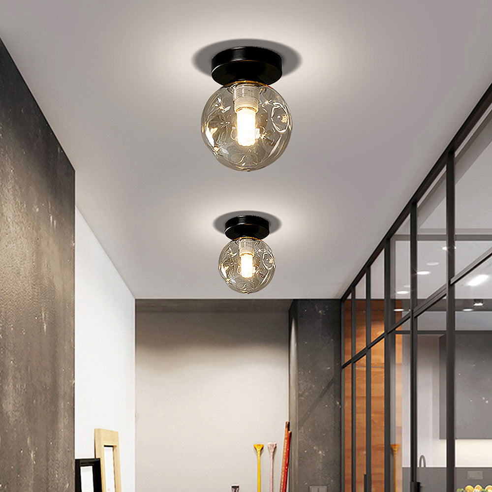 Nordic Clear Glass Ball Ceiling Light