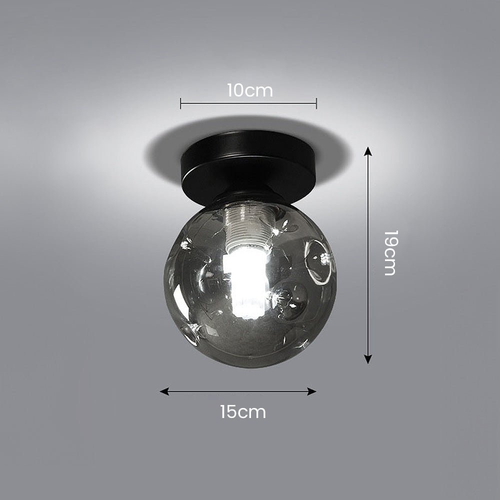 Nordic Clear Glass Ball Ceiling Light