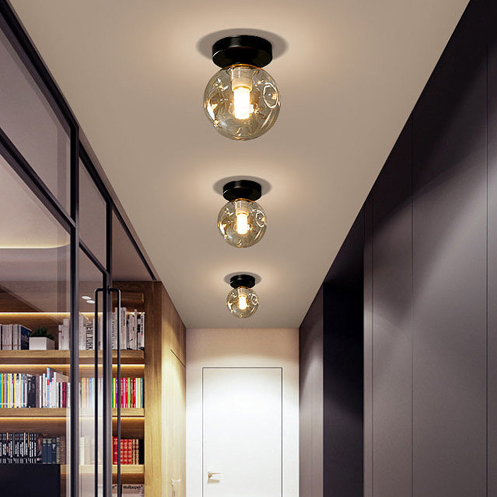 Nordic Clear Glass Ball Ceiling Light