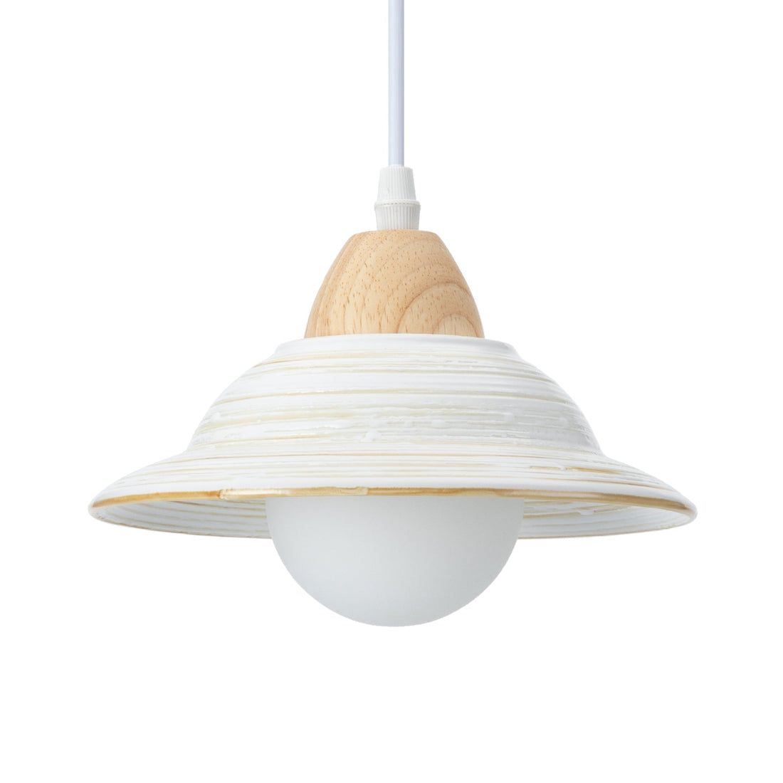 Creative Hat Milky Ceramic Pendant Light