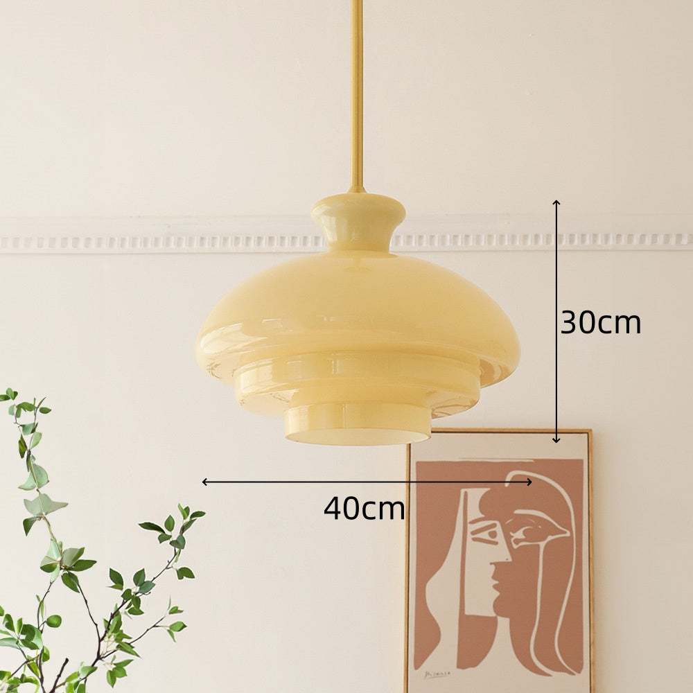 Bauhaus Yellow Three Layers Pendant Light