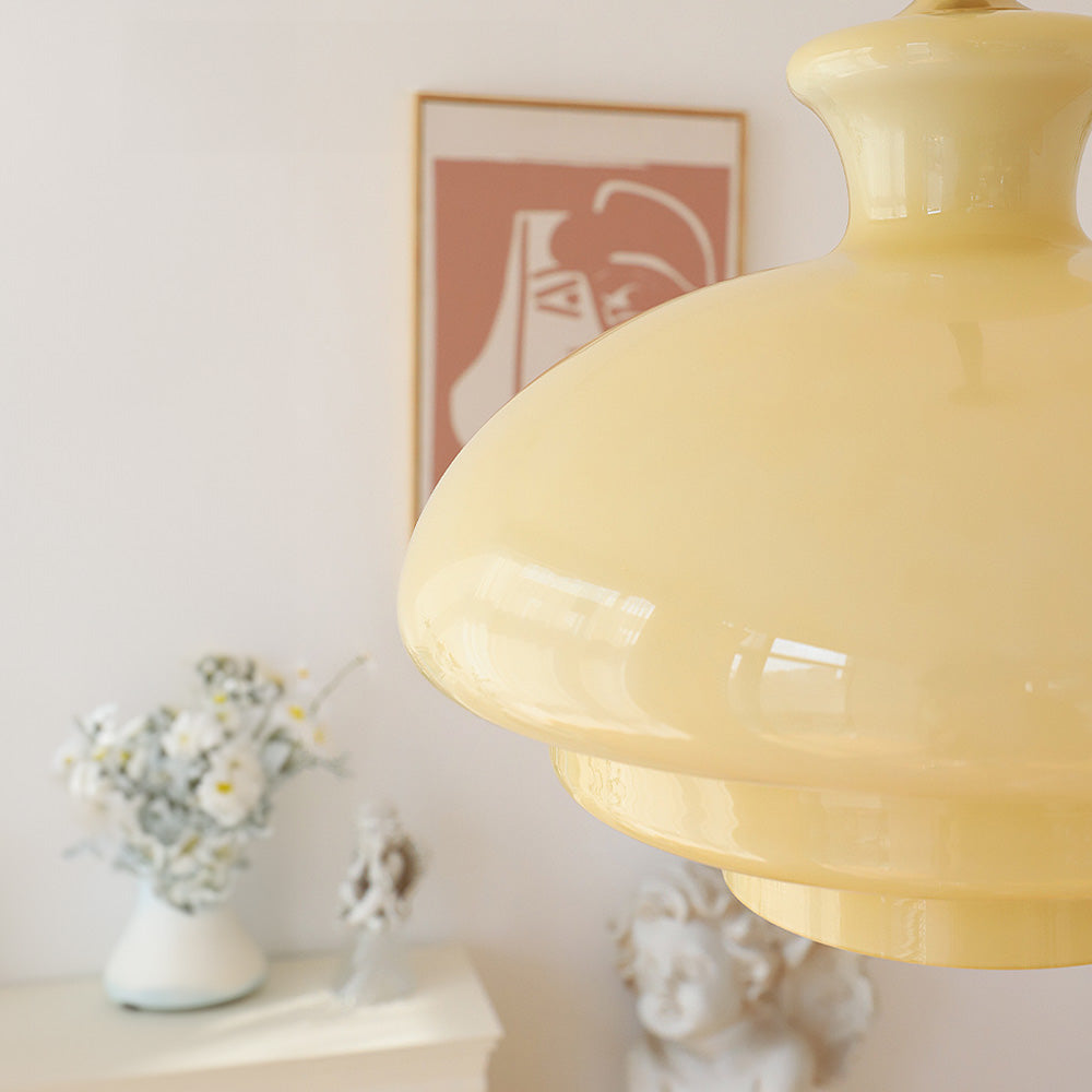 Bauhaus Yellow Three Layers Pendant Light