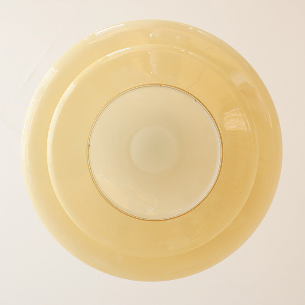 Bauhaus Yellow Three Layers Pendant Light