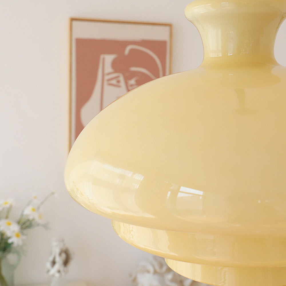 Bauhaus Yellow Three Layers Pendant Light