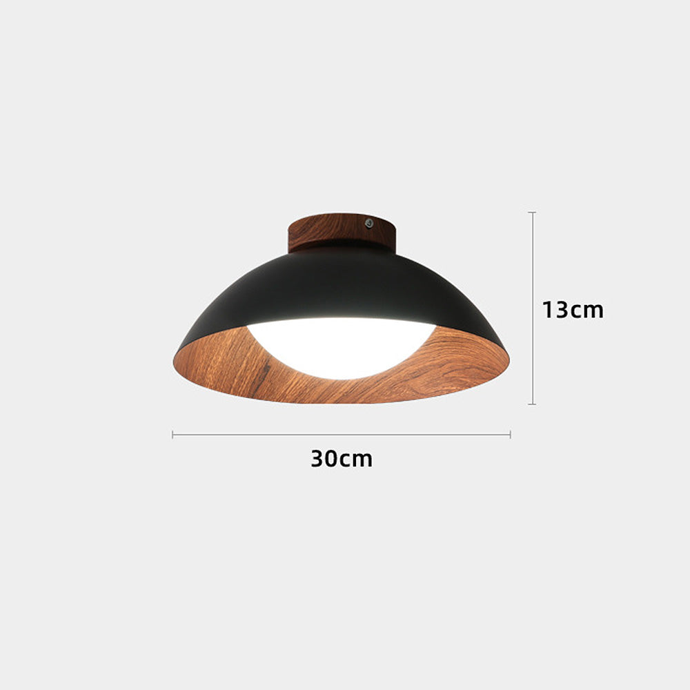 Contemporary Wooden Hallway Ceiling Light