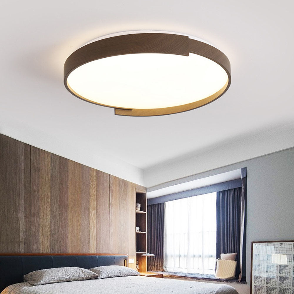 Brown Flush Mount LED Modern Ceiling Light