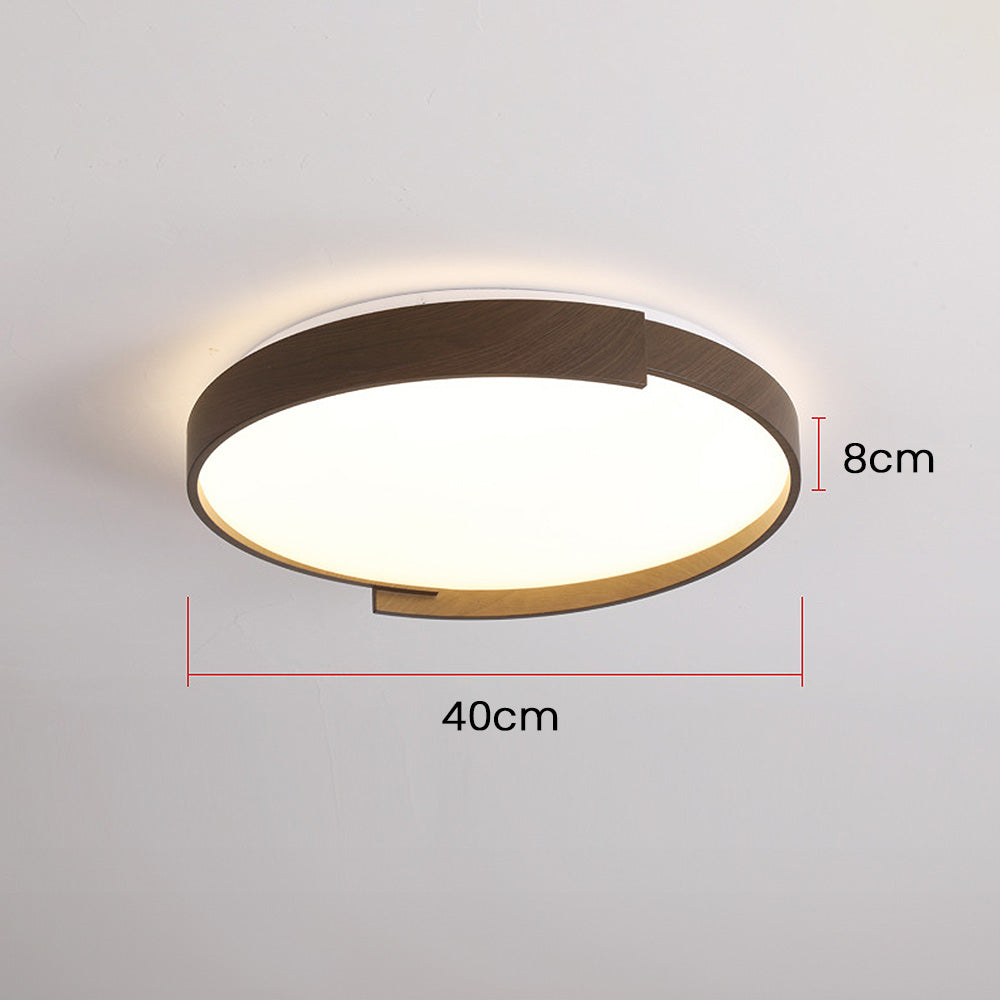 Brown Flush Mount LED Modern Ceiling Light