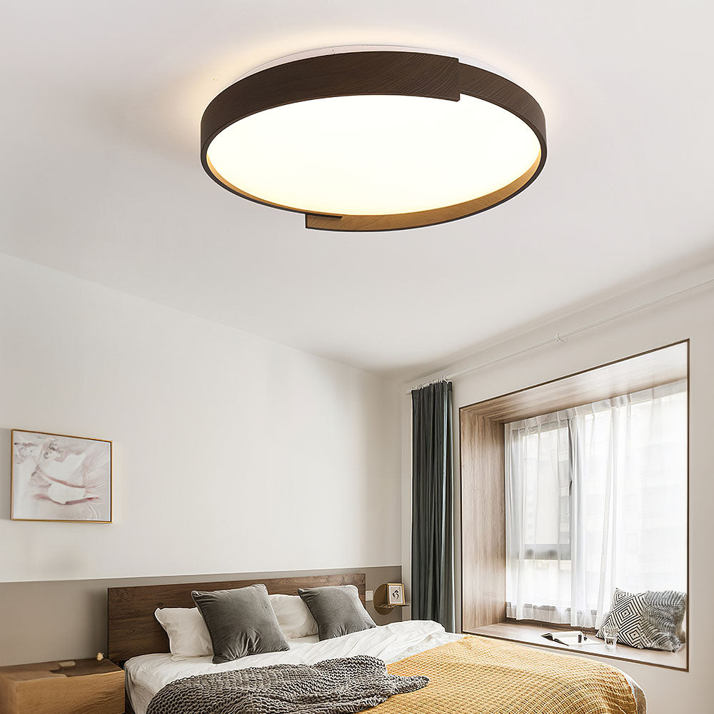 Brown Flush Mount LED Modern Ceiling Light