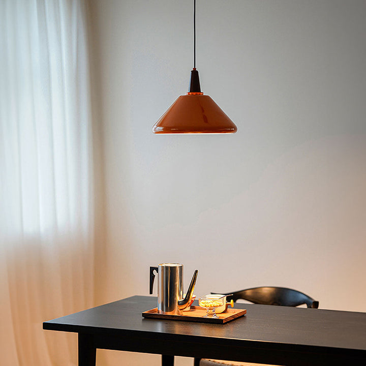 Bauhaus Stained Island Orange Pendant Lights