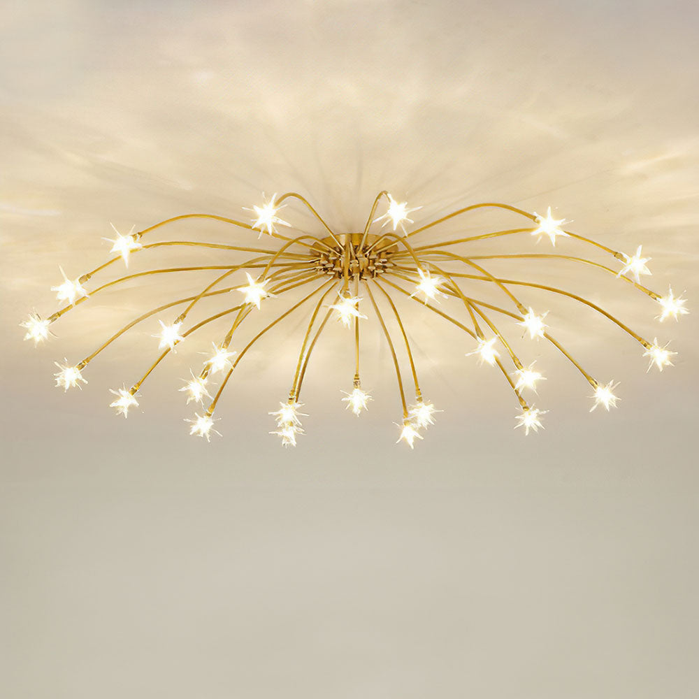 Luxury Star Glass Bedroom Ceiling Light