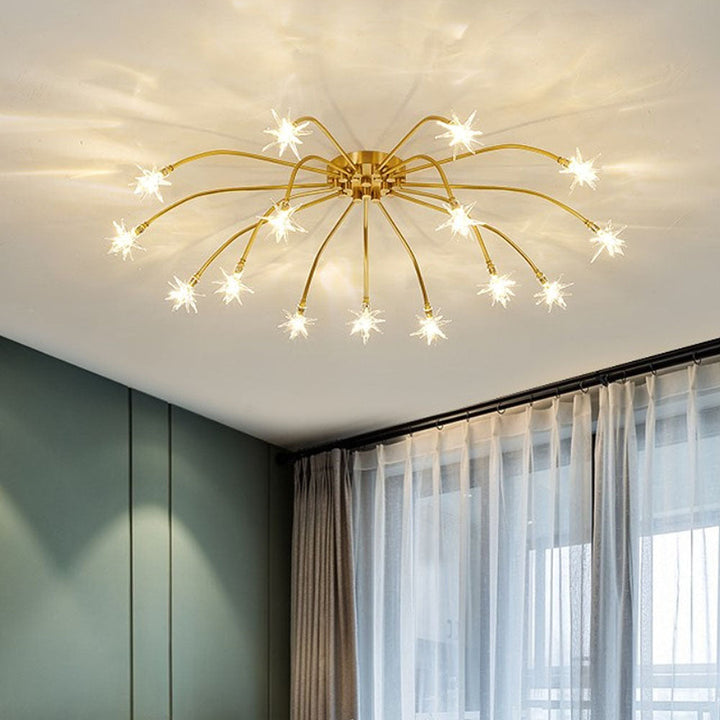 Luxury Star Glass Bedroom Ceiling Light